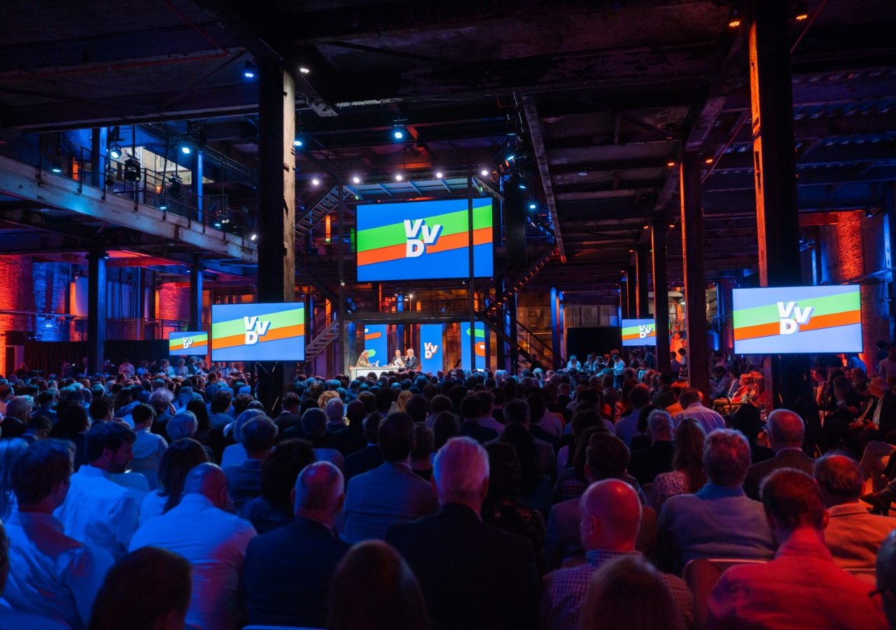 Congres VVD in Van Nelle Fabriek