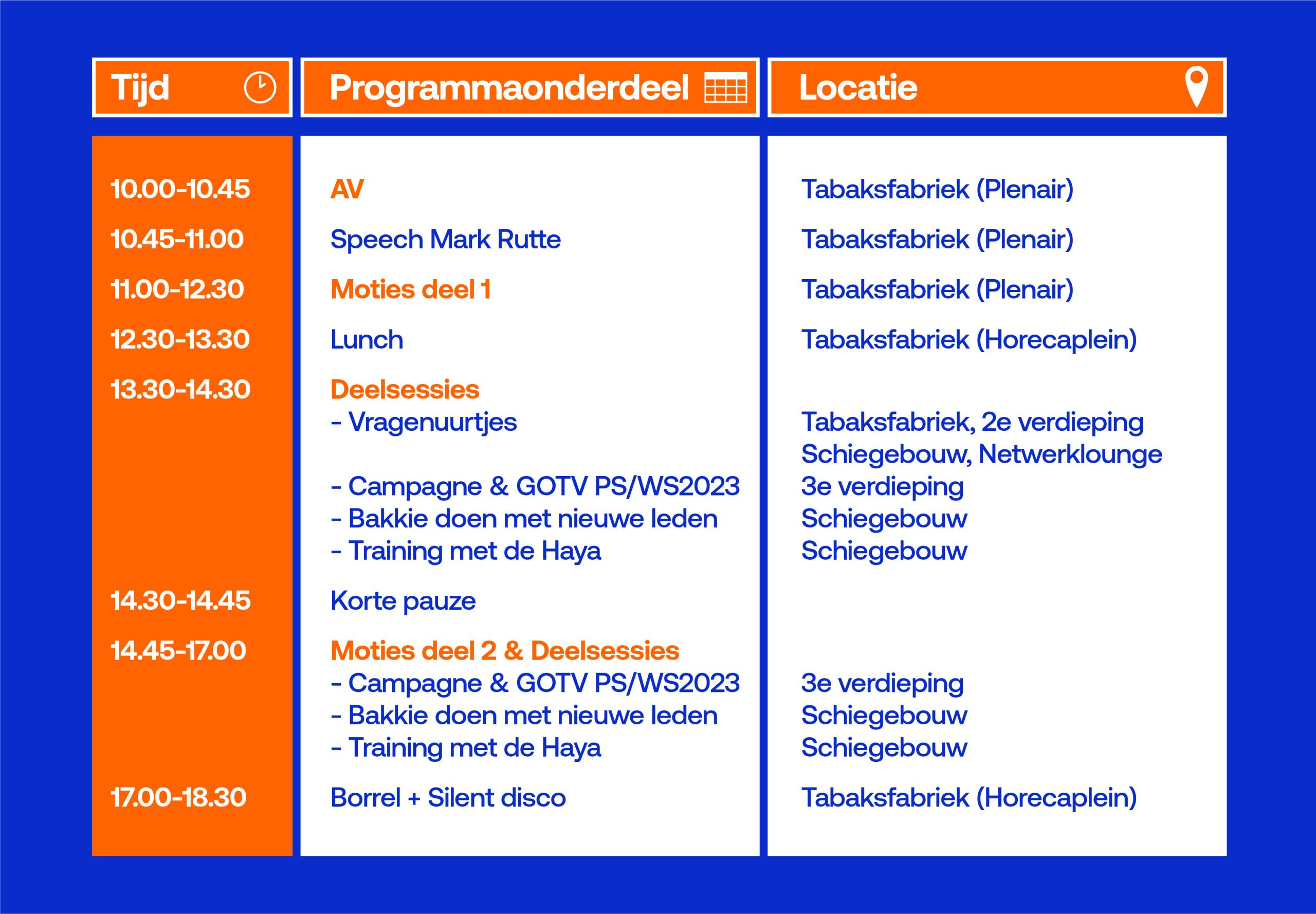 Congres VVD in de Van Nelle Fabriek 2