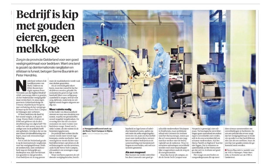 Laat gemeenten hun verantwoordelijkheid nemen voor voldoende ruimte voor bedrijven