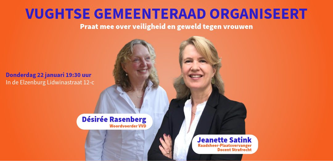 Orange the World vraagt wereldwijd aandacht voor geweld tegen vrouwen. Ook in Vught gaan we dat gesprek voeren. Daarom organiseert de voltalige gemeenteraad op donderdagavond 22 januari een Open Vughtse Spreektafel in jeugd- en jongerencentrum Elzenburg.
