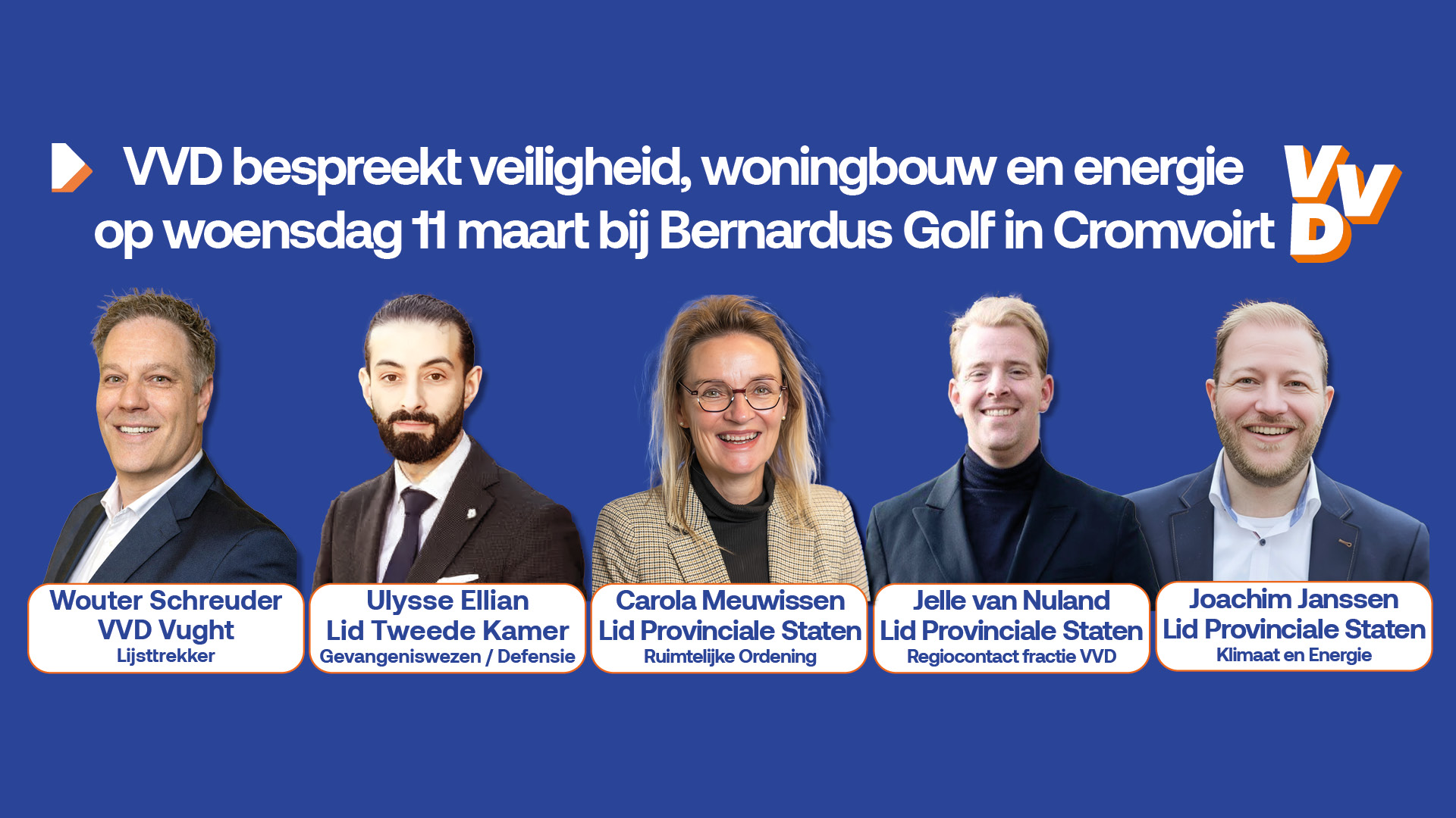 Evenement bij Bernardus Golf | Veiligheid, Woningbouw & Energie