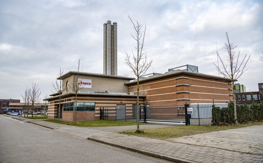 Op deze foto is het gebouw van Eneco te zien, bij het onderwerp duurzame energie.