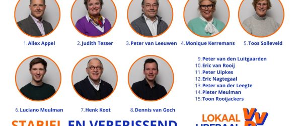 VVD Nuenen c.a. kandidaten 2026