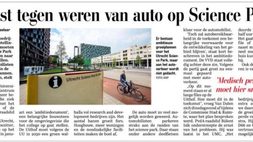 Utrecht Science Park moet bereikbaar blijven