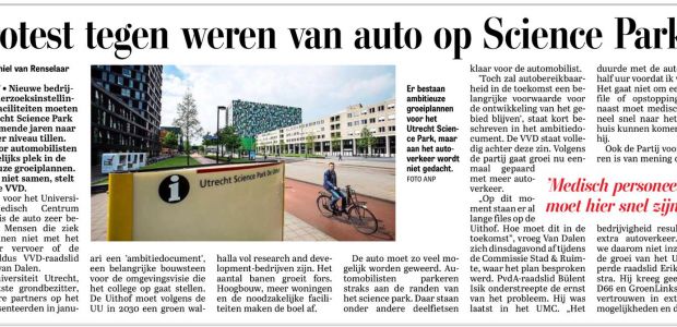 Utrecht Science Park moet bereikbaar blijven