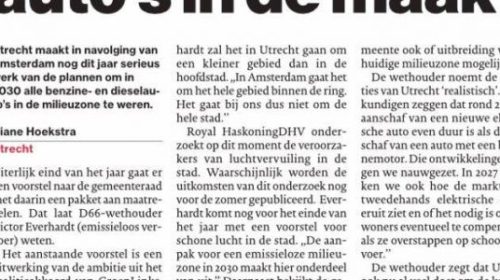 Utrecht onbereikbaar door autoverbod