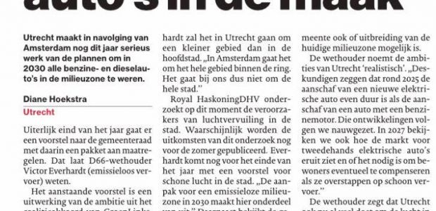 Utrecht onbereikbaar door autoverbod