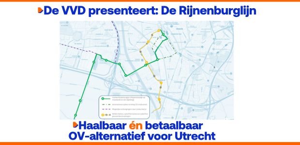 Utrechtse VVD presenteert Rijnenburglijn als alternatief voor de Merwedelijn