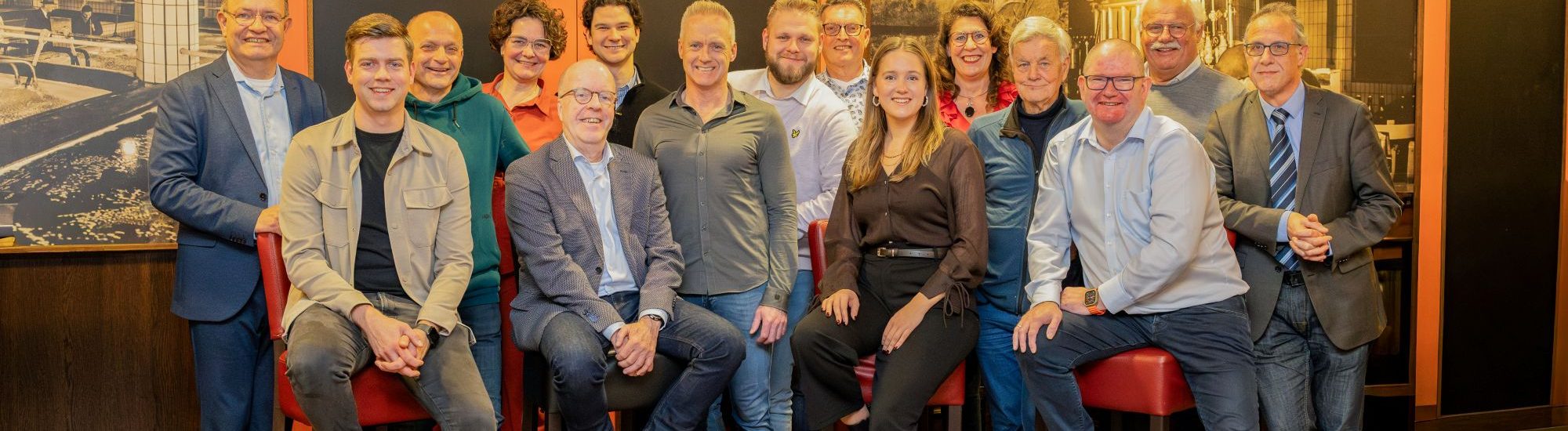 Groepsfoto kieslijst VVD Duiven, Groessen en Loo, lijst4 gemeente Duiven