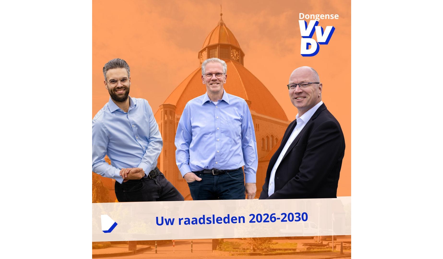 Dongense VVD presenteert haar drie raadsleden