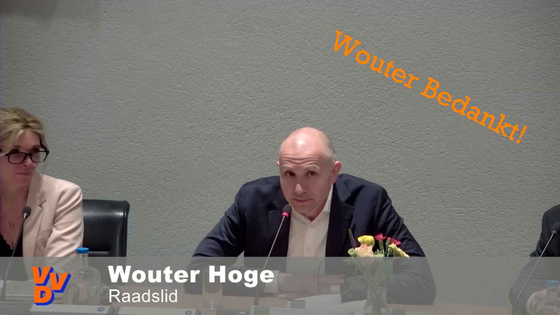 Afscheid VVD Raadslid Wouter Hoge