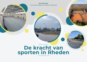 De voorpagina van de initiatiefnota De kracht van sporten in Rheden. 