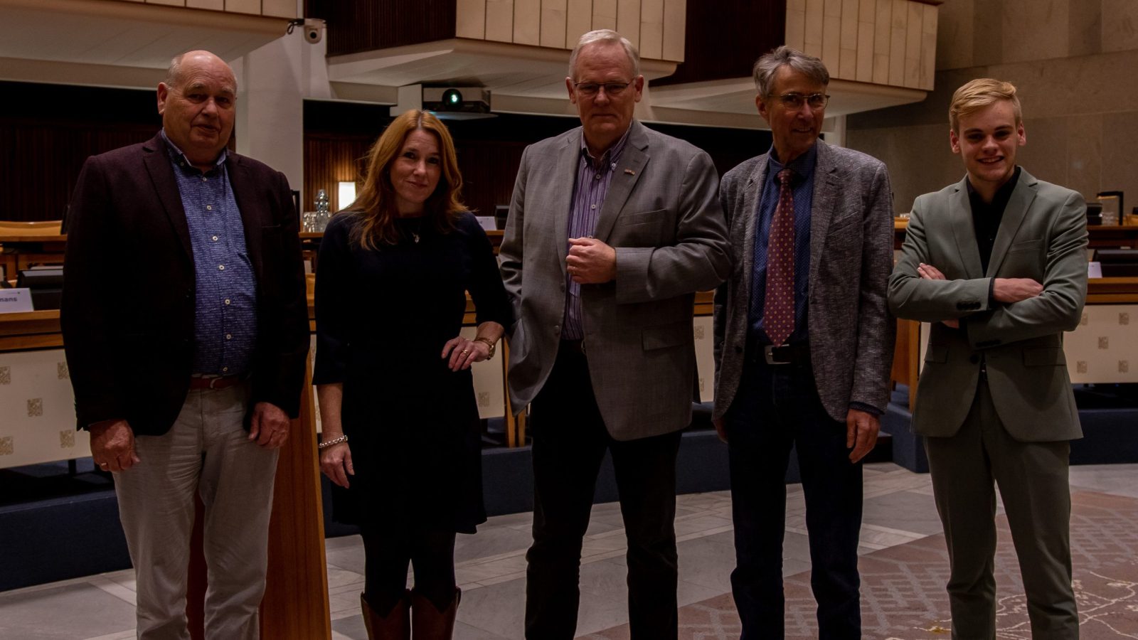 De fractie van VVD Rheden tijdens de begrotingsraad in de gemeenteraad.