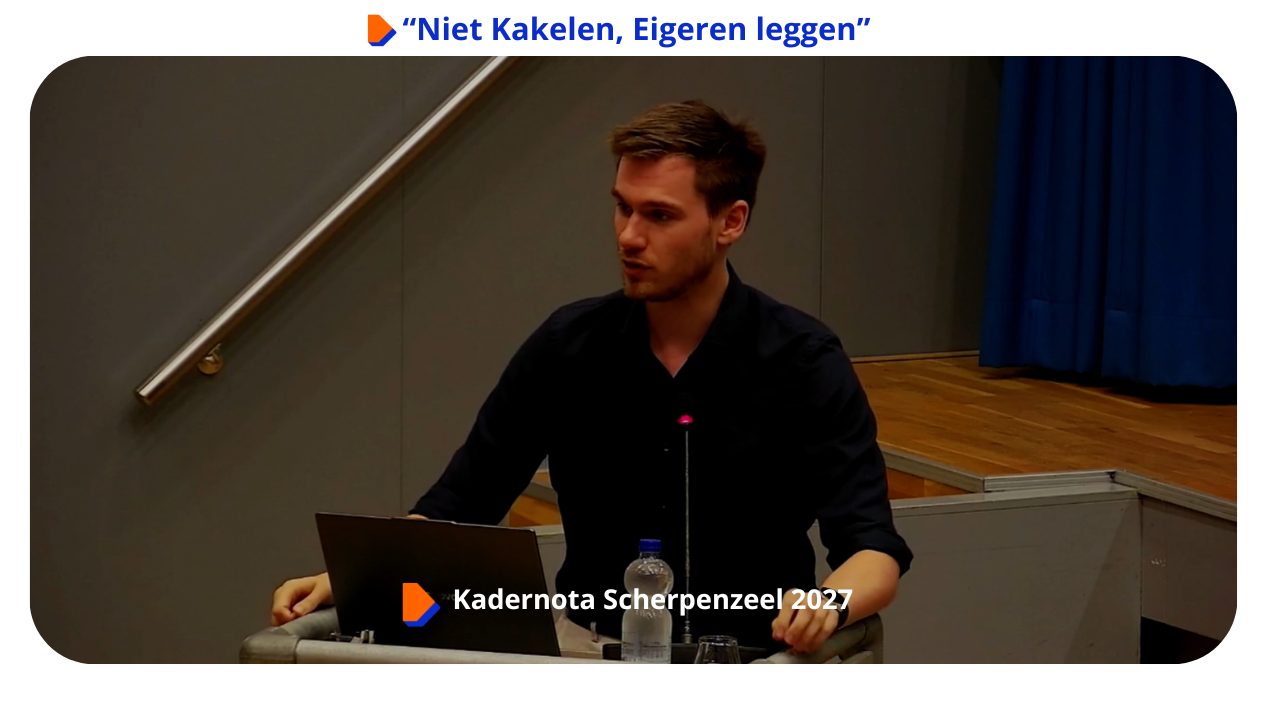 Scherpenzeelse VVD over de kadernota: “Niet kakelen, eieren leggen”