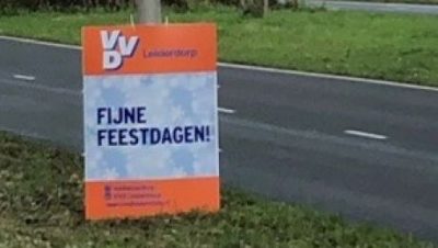 VVD Leiderdorp wenst u fijne feestdagen