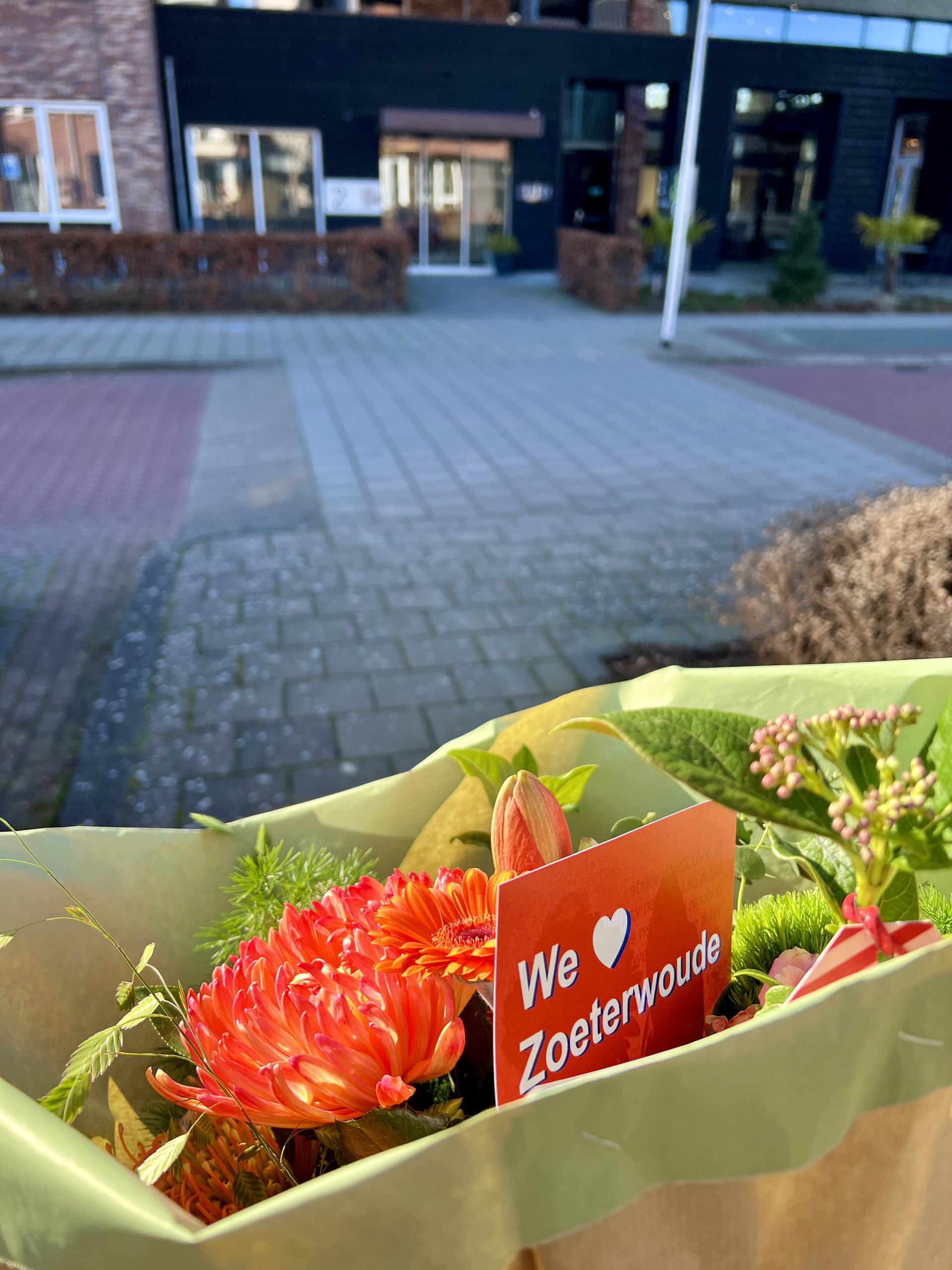 Bloemen tijdens Valentijnsdag Zoeterwoude bij Emmaus