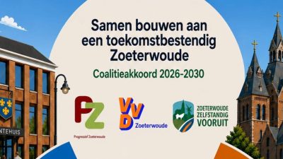VVD Zoeterwoude presenteert samen met Progressief Zoeterwoude en Zoeterwoude Zelfstandig Vooruit het coalitieakkoord 2026-2030