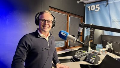 Lijsttrekker Hans Boudewijn bij Haarlem105 radiodebat