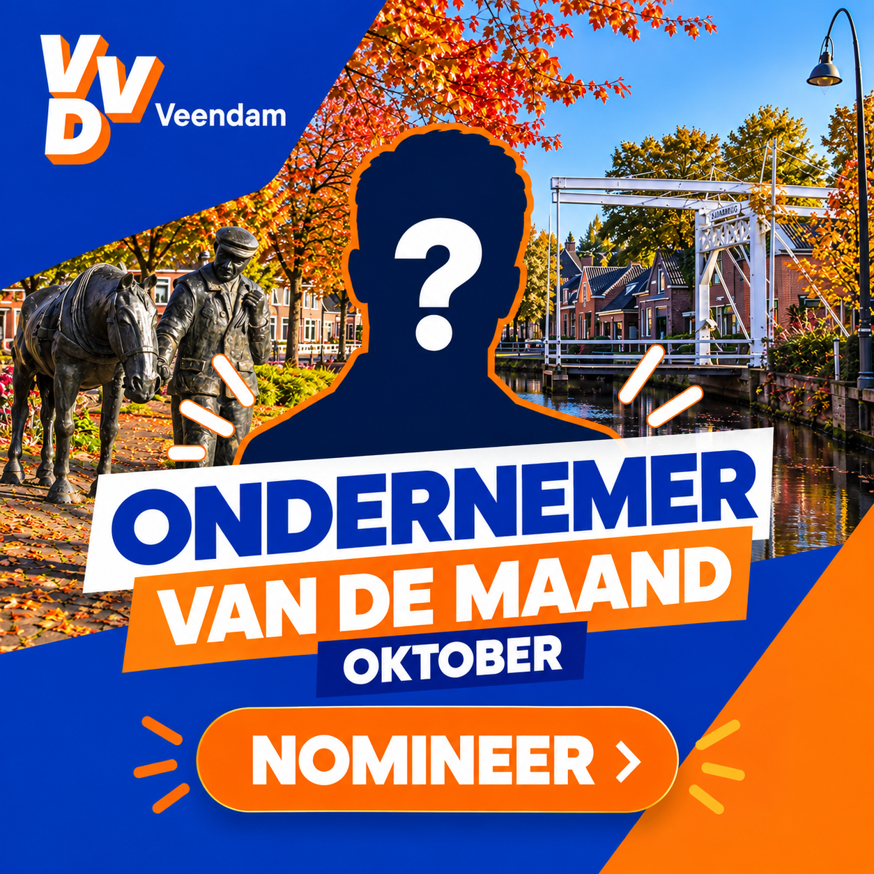 Wie zet ondernemend Veendam in oktober op de kaart?
