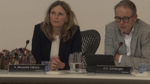 Opgestapte wethouders Messelink-Dijkstra en Grimbergen