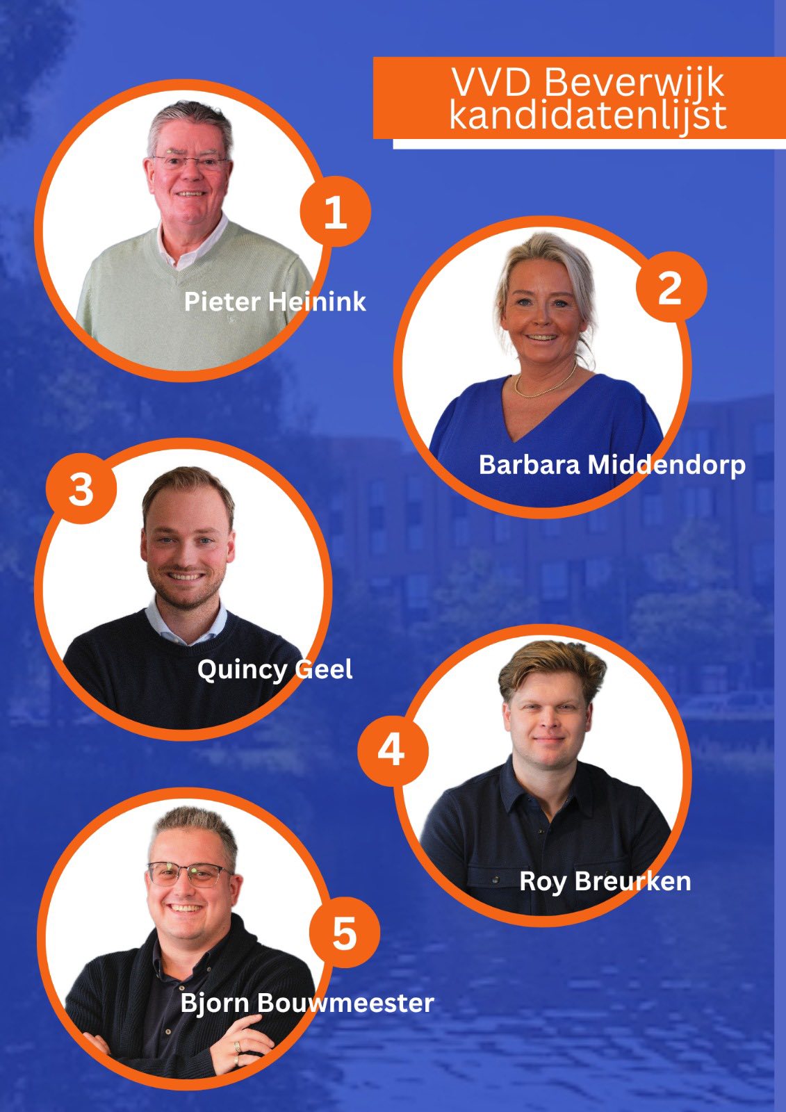 Nieuwe kandidatenlijst VVD Beverwijk voor de gemeenteraadsverkiezingen ...
