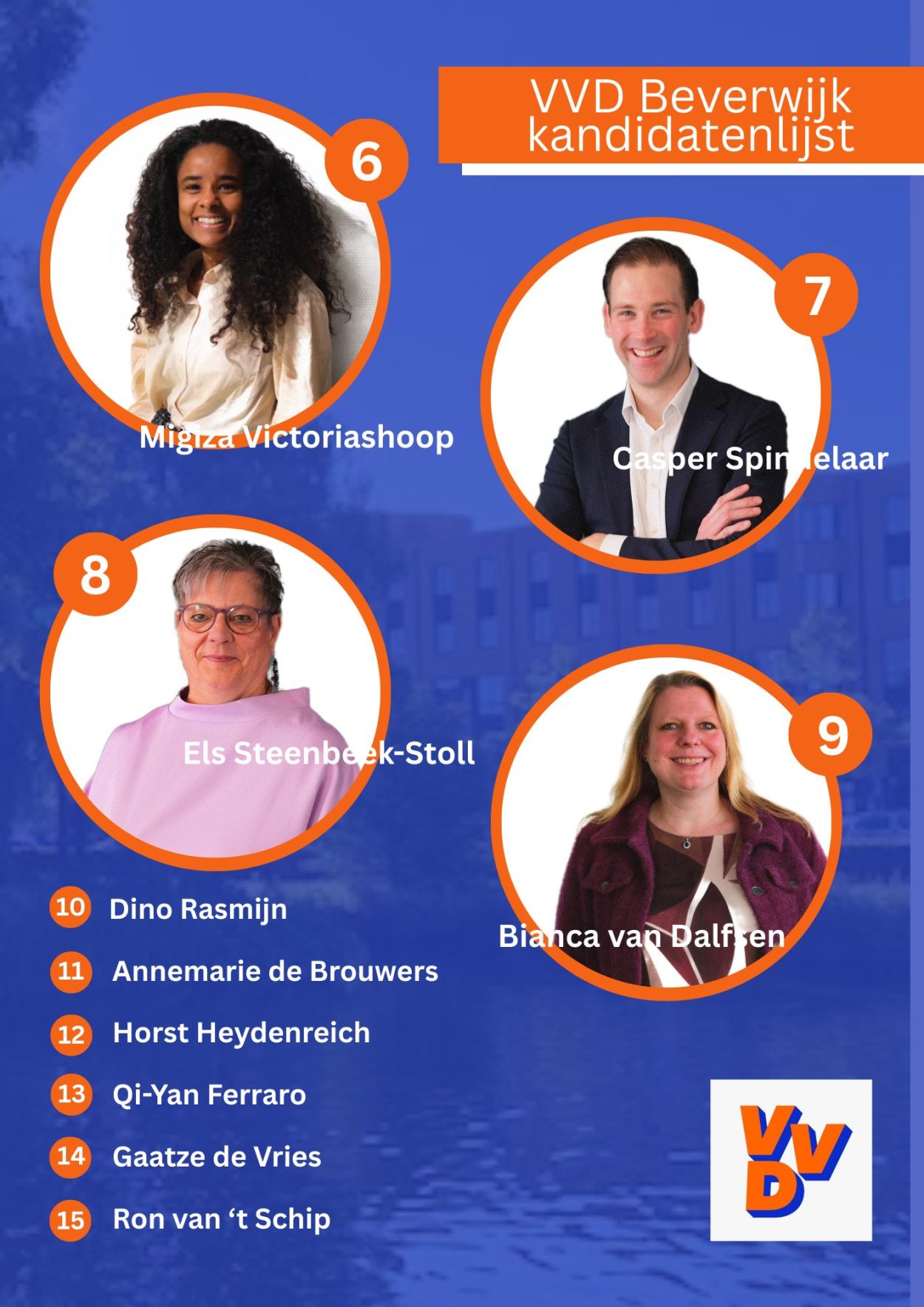 Nieuwe kandidatenlijst VVD Beverwijk voor de gemeenteraadsverkiezingen ...