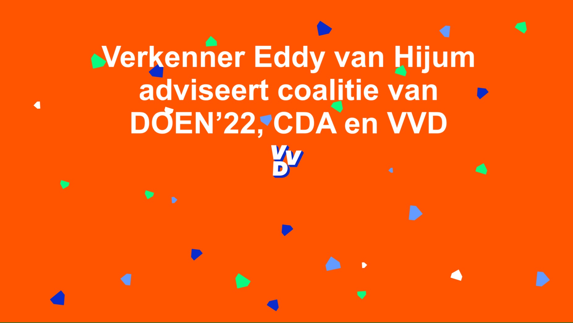 Doen’22, CDA en VVD gaan samen volgende fase in