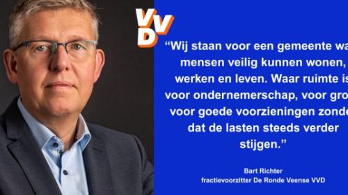 De Ronde Veense VVD veilig Wonen, vrij Ondernemen en betaalbare voorzieningen