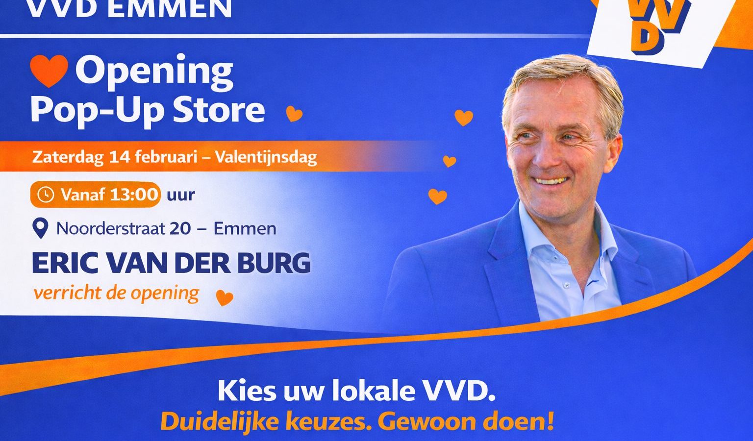 VVD pop-up store Emmen