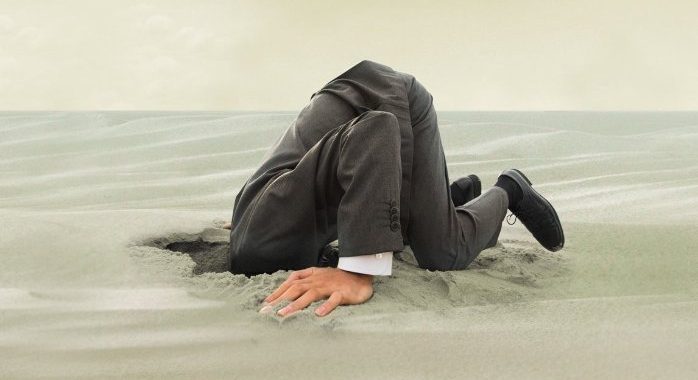 Bladelse struisvogelpolitiek