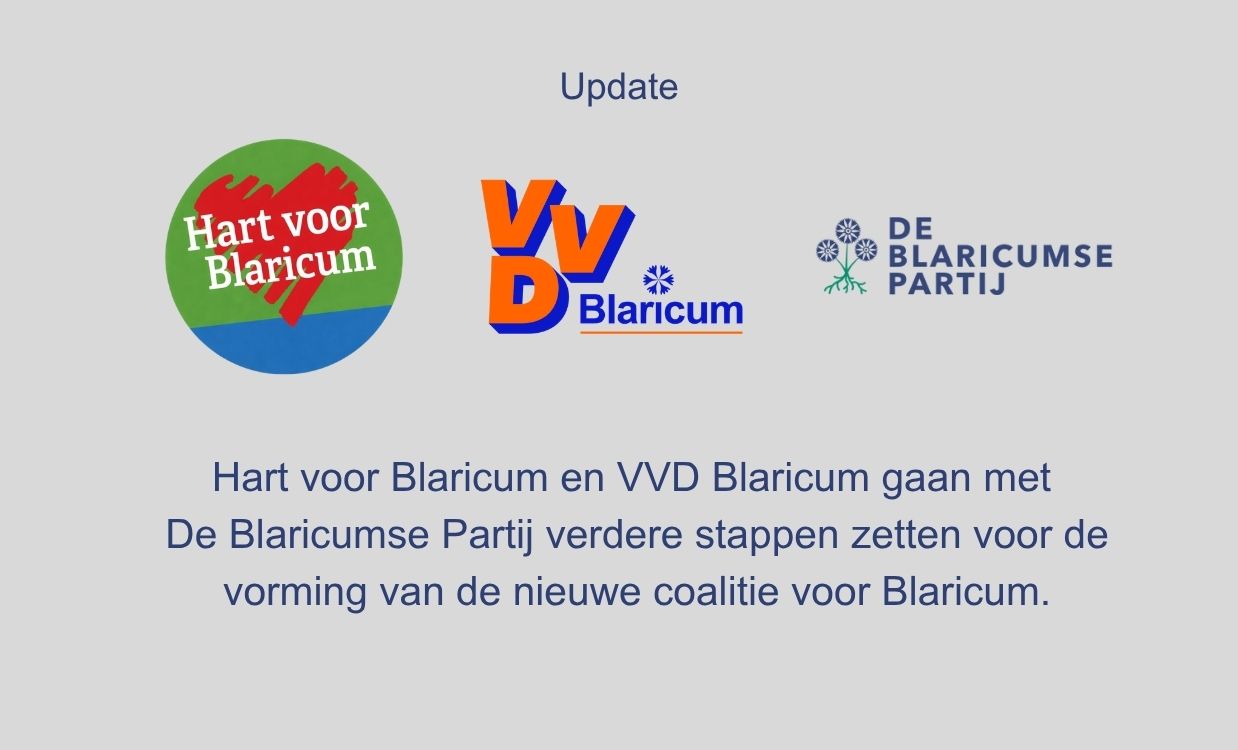 Coalitievorming in Blaricum bereikt volgende fase