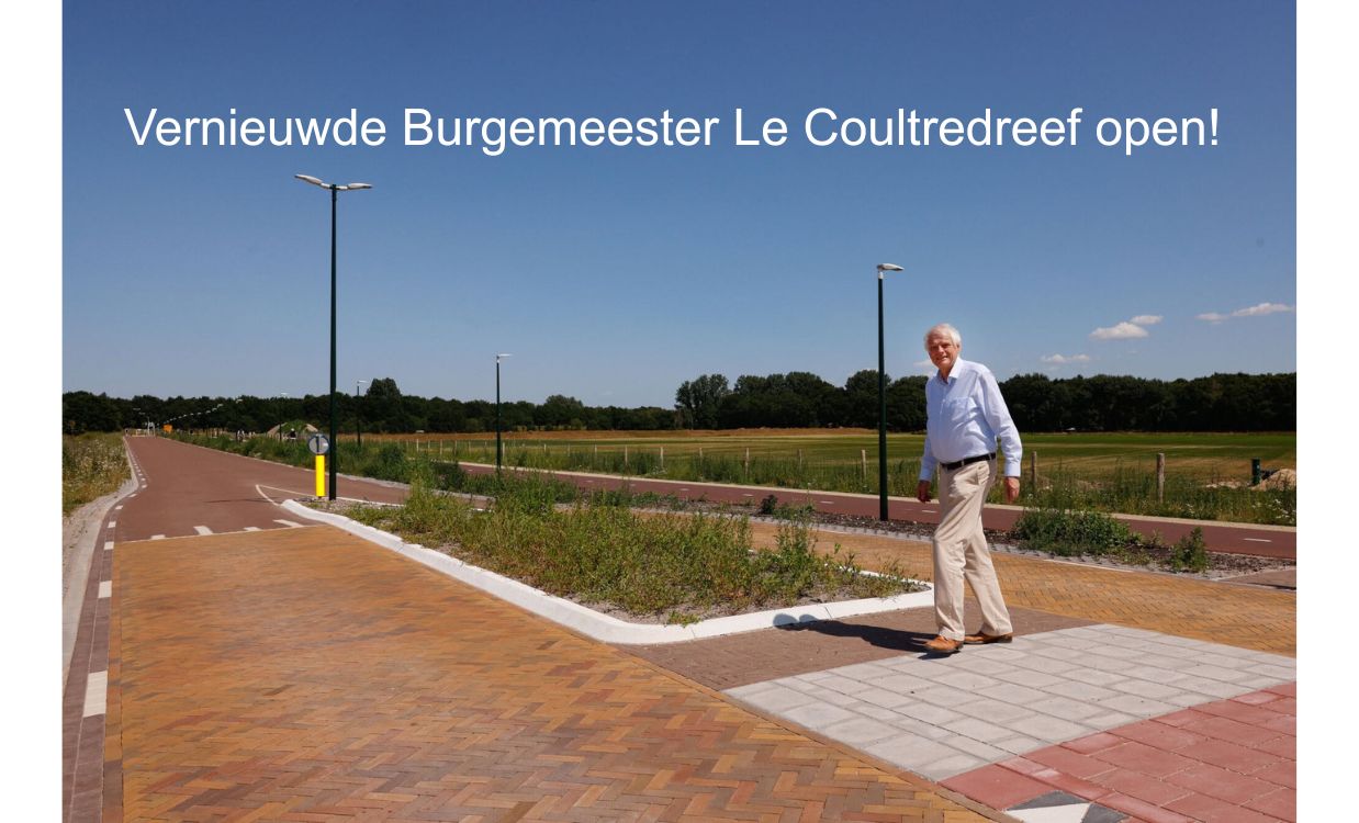 Officiële opening vernieuwde Le Coultredreef