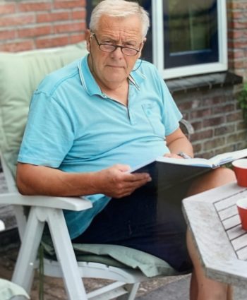 Menno Haga aan de studie