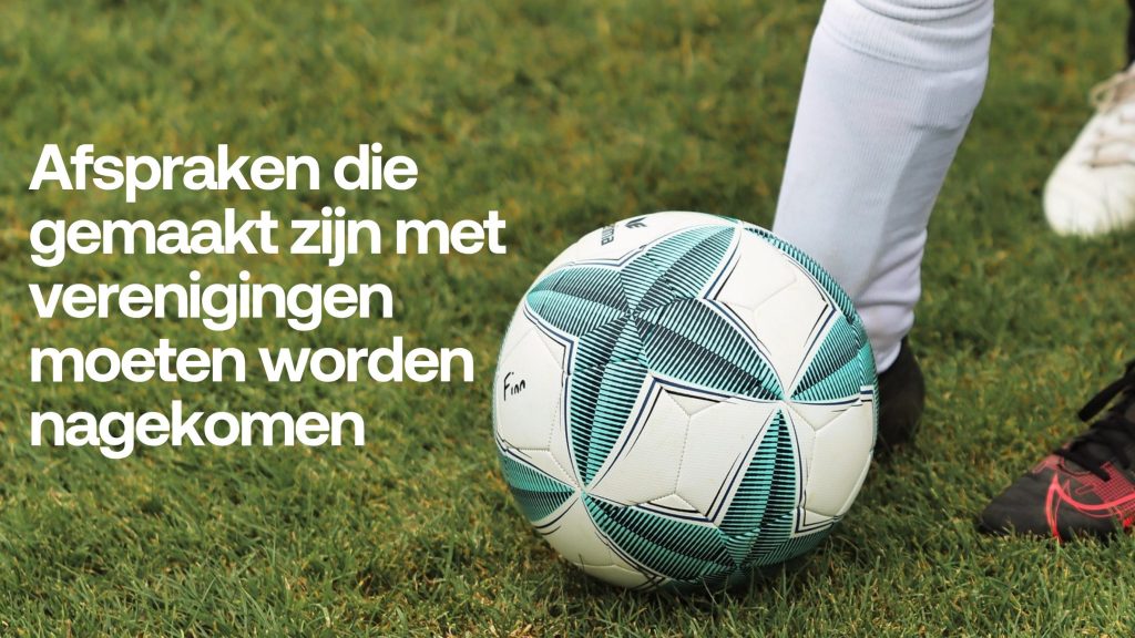 afspraak is afspraak bij aanleg kunstgrasveld DEV - Utrechtse Heuvelrug