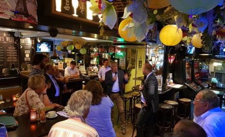 Rudmer Heerema tijdens het Politiek Café