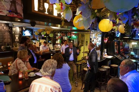 Rudmer Heerema tijdens het Politiek Café