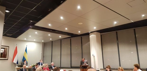 Fractievoorzitter Coen Sleddering in de gemeenteraad