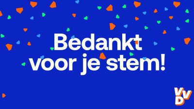 Bedankt voor je stem.