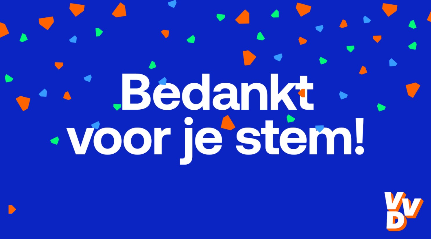 Bedankt voor je stem.
